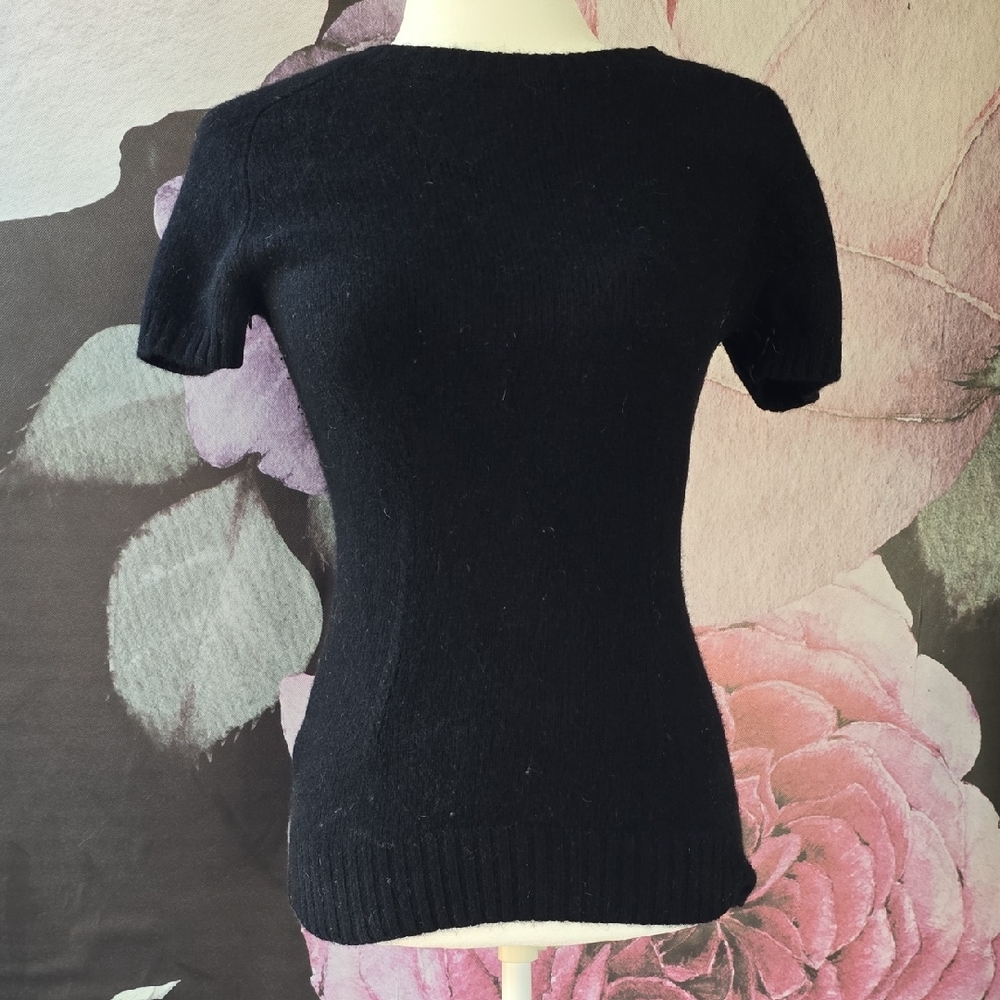 BCBGMaxAzria Black Knit Top